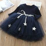 Winter Autumn Girl Dress Children Clothes Kids Dresses For Girls Party Dress Long Sleeve Knitted Sweater Toddler Girl