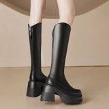 Style High-Sleeve Boots Winter 2025 Korean Version Of The Burst Net Red With The Same Leg Long Thin Fashion