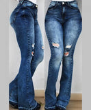 Washed Street Elastic Pants Wide-leg