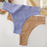 Seamless High Waisted Thongs Woman Sexy Women's Panties Comfortable Briefs Intimates Sexy Lingerie T-Back Pantys