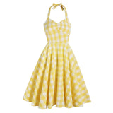 Swing Casual Vintage Dress 50s 60s Retro Short Cocktail Vestidos V Neck Sleeveless Chic Party Pin Up Rockabilly
