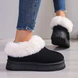 Warm Wool Snow Boots 2024 Winter Thickened Warm Fur As A Whole Comfortable To Wear Casual Cotton