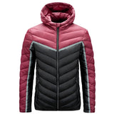 Hooded Parka Men\'s 2021 Autumn and Winter New Parka Coat Warm and Lightweight Jacket Stitching Cotton Jacket Parka