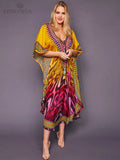 Quick-drying Black Indie Folk Embroidered Long Summer Beach Dress Moroccan Kaftan Plus Size Women Beachwear Maxi Dress