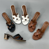 Trend High-Heelish Slippers Summer New Wear Height Display Legs Long Beach Cold