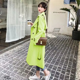 Windcoat Woman 2025 Spring And Autumn New Korean English Wind Long Short Jacket