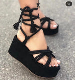 Velvet Sandals Women 2025 Summer Slopes And Beach Shoes Wish Sand