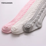 0-6 Yrs Spring Summer Autumn Cute Baby Girls Mesh Cable Knit Tights Cotton Breathable Pantyhose For Toddler Girls
