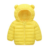 Toddler Boys Jackets Autumn Winter Long Sleeve Hooded Character Pattern Children Outerwear Coats Kids