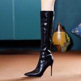 Long Barrel Pure Sharp-Pointed Fashion Boots 2025 Net Red New Fine And Fairy Windy Long