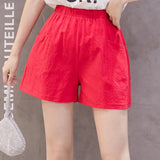 Linen High Waist Summer Loose Slimming Korean