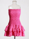 Spring 2025 New Fashion Temperament To Collect Waist Thin Bra Dress Tea Break High-End Heavy Industry Embroidery