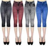 Denim Cropped Slim Fit Hip