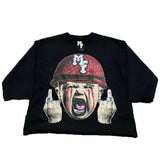 Men's T-Shirt Y2K Harajuku Animation Printing T-Shirt Fashion Brand Oversized Short-Sleeved
