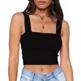 Zingj Ebay Women's Summer 2024 New Fashion Women's T-Shirt Sexy Crop Top-Outfit