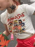 Anime Graphic Crop Top- Outfit