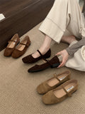 Single Shoes Women 2025 New Spring And Autumn Mary Jane Women's Shoes French Word With Gentle Evening Shoes Bean