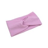 Cute Solid Color Baby Headband For Girls Cotton Twisted Knotted Turban Elastic Hair band Children Headwrap Hair