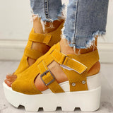 Fashion Summer Platform Wedge High Heels Casual Comfortable Light Leisure Shoes Woman Sandals Women Shoes