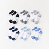 Pairs/lot 0 to 6 Yrs Cotton Children's Anti-slip Boat Socks For Boys Girl Low Cut Floor Kid Sock With Rubber Grips Four