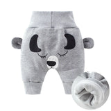 Cute Pants Boys Girl Cartoon High Waist Protection Belly Children Toddler Spring Autumn Winter Newborn Warm Velvet