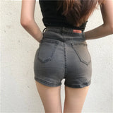 Fashion Denim Shorts Women High Waist Black Short Jeans Streetwear Shorts Feminino Falda Pantalon Mujer