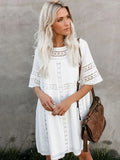 Bikini Cover-ups Long White Tunic Casual Summer Beach Dress Elegant Women Plus Size Beach Wear Swim Suit Cover