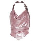 Zingj 2023 Spring And Summer New Women's Fashion People Sexy Hot Girl Hanging Neck Vest Versatile Slim T-Shirt Women-Outfit