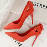Shoes Patent Leather Women Heels Pointed Toe Woman Pumps Sexy High Heels 2022 Hot Bow-Knot Pumps Women Stiletto
