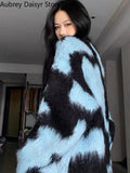 Fashion Streetwear Sweater Women Winter High Street Vintage Long Sleeve Pullover Casual Y2k Knit Loose Sweater 2023