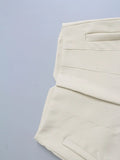 Women Basic Suit Shorts OL Lady Spring Summer New Trendy Pants High Waist Street Style