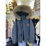 Collar Workwear Pie Down Jacket Women's Mid- 2025 Winter New Small White Duck Down Men And Women Thick