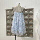 Light Luxury Popular French Chic Holiday Wind Heavy Industry Beads Diamond Slings A Word Bra Doll
