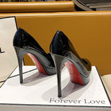 Waterproof Port Style Temperament New Spring And Autumn Retro High Heels Single Shoes 2025 Fine Heel