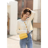 Sweater for Women Spring 2022 Long Sleeve New Elegant Cardigan Fashion Loose Knitted Tops Female Clothing