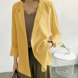 Zingj And Long Loose Chiffon Small Suit Female Chic Summer White Suit Large Size Sunscreen Clothing Thin Coat Air Conditioning