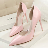 Shoes Patent Leather Heels 2022 Fashion Woman Pumps Stiletto Women Shoes Sexy Party Shoes Women High Heels 12