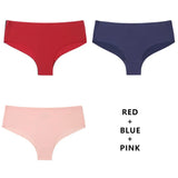 3Pcs/Lot Seamless Panty Set Underwear Female Comfort Intimates Fashion Low-Rise Briefs Panties Women Sexy