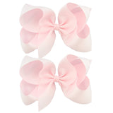 6'' Solid Color Grosgrain Ribbon Bows Hair Clips For Cute Girls Large Handmade Hairpins Barrettes Kids Hair