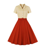 Flare Women's Dresses Solid Color Sleeveless 50s 60s A-Line Party Dress Summer Swing Dresses Elegant Pleated