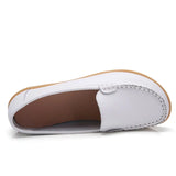 Women Flats Ballet Shoes Woman Cut Out Leather Breathable Moccasins Women Boat Shoes Ballerina Ladies Casual