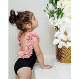 Baby Girl Clothing Ruffle Sleeve Bikini One-Piece Swimwear Baby Girls Swimsuit Bathing Beach Costume Newborn Clothes