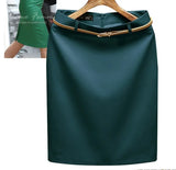 Hip Skirt Pencil Womens Skirts With Belt Short High Waist Woman Skirt Elegant Business Work Wear Office Lady Mini