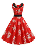 Polka Dot Printed Vintage Dress Women Summer Y2K Retro 50s 60s Pin Up Rockabilly Party Dress Robe