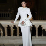 2025 Autumn New Women's Temperament Glazed Folded Long-Sleeved