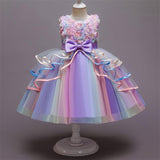 Girls Dress Birthday Party Princess Dress Lace Kids Ball Gown Elegant Dress Casual Children Tulle Dots Dress Size