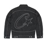 Zingj Devil Island Denim Suit High Street Western Denim Jacket Baggy Jeans Trend Card 211-0-Outfit