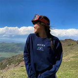 Rocky Mountain National Park Graphic Embroidered Sweatshirt- Outfit