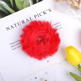 Inches New Winter Women Plush Scrunchie Girls Elastic Hair Bands Ponytail Holder Hair Rope Ties Headwear Hair