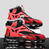 Winter Keep Warm Running Shoes Men Comfortable Trendy Sport Shoes Non-Slip Plush Sneakers Male Walking cotton-padd